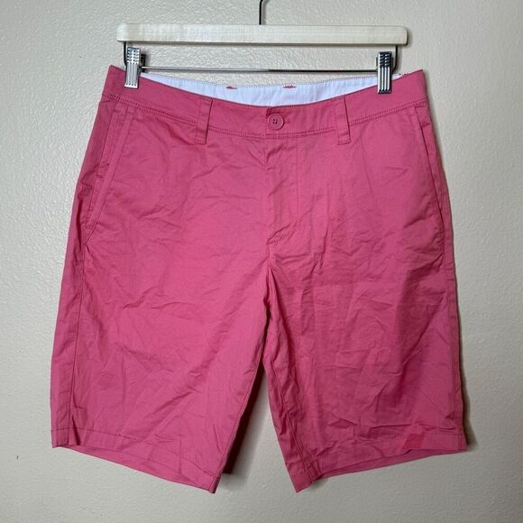 Armani Exchange Shorts Mens 30 Pink Chino Flat Front Pockets - Picture 1 of 11